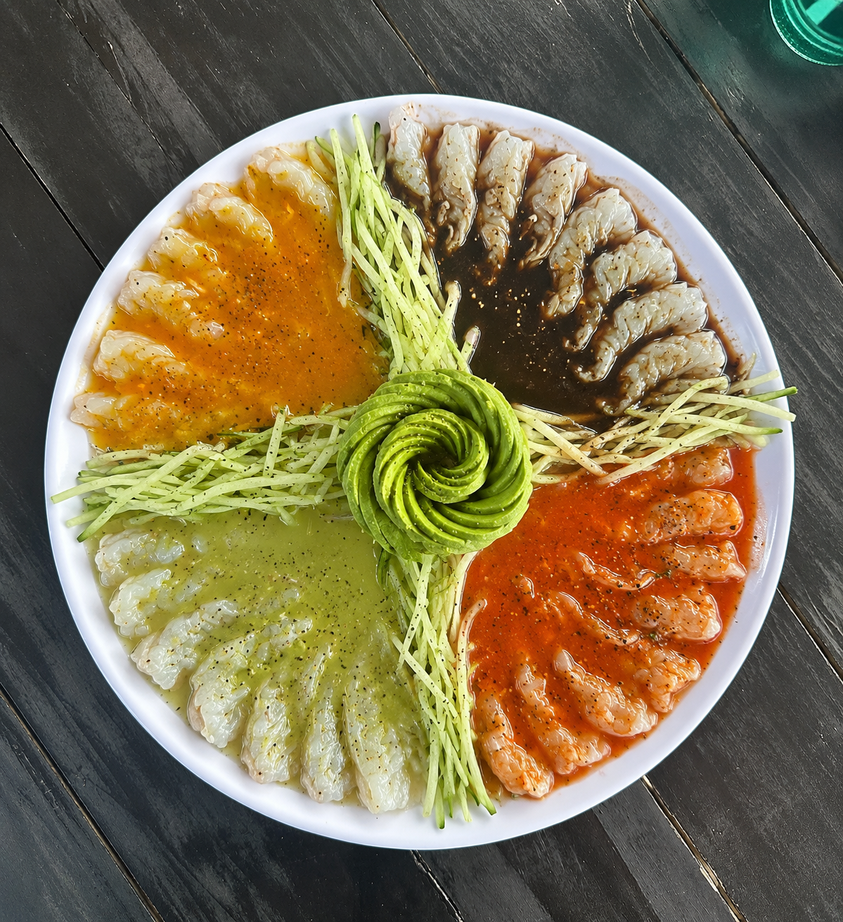 Simple de camarones aguachiles de Mr. Barbas