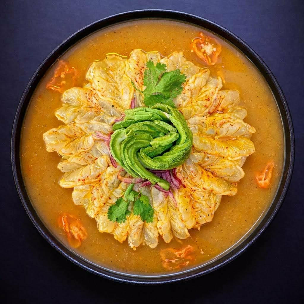 Camarones Aguachile Mango Habanero de Mr. Barbas